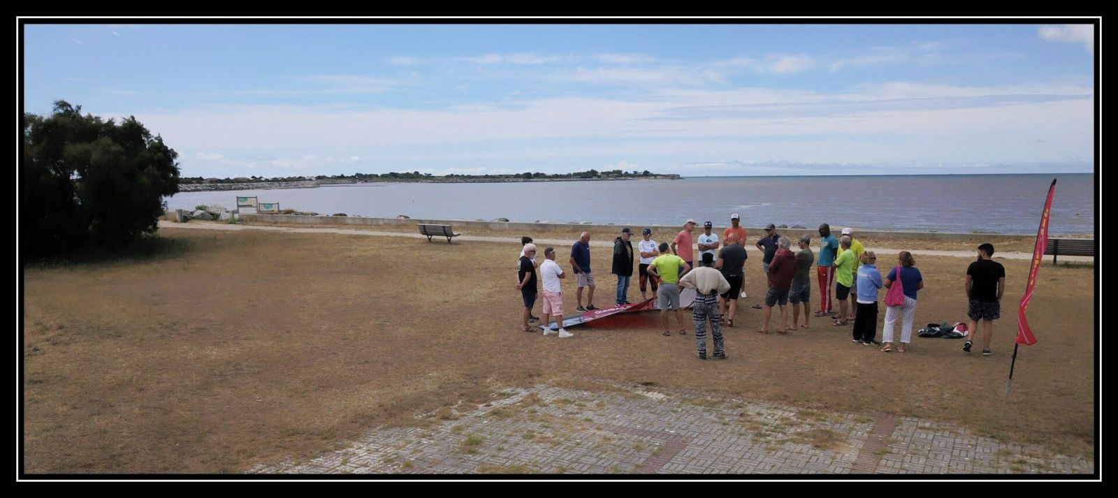 Vue aérienne de la baie d'Aytré