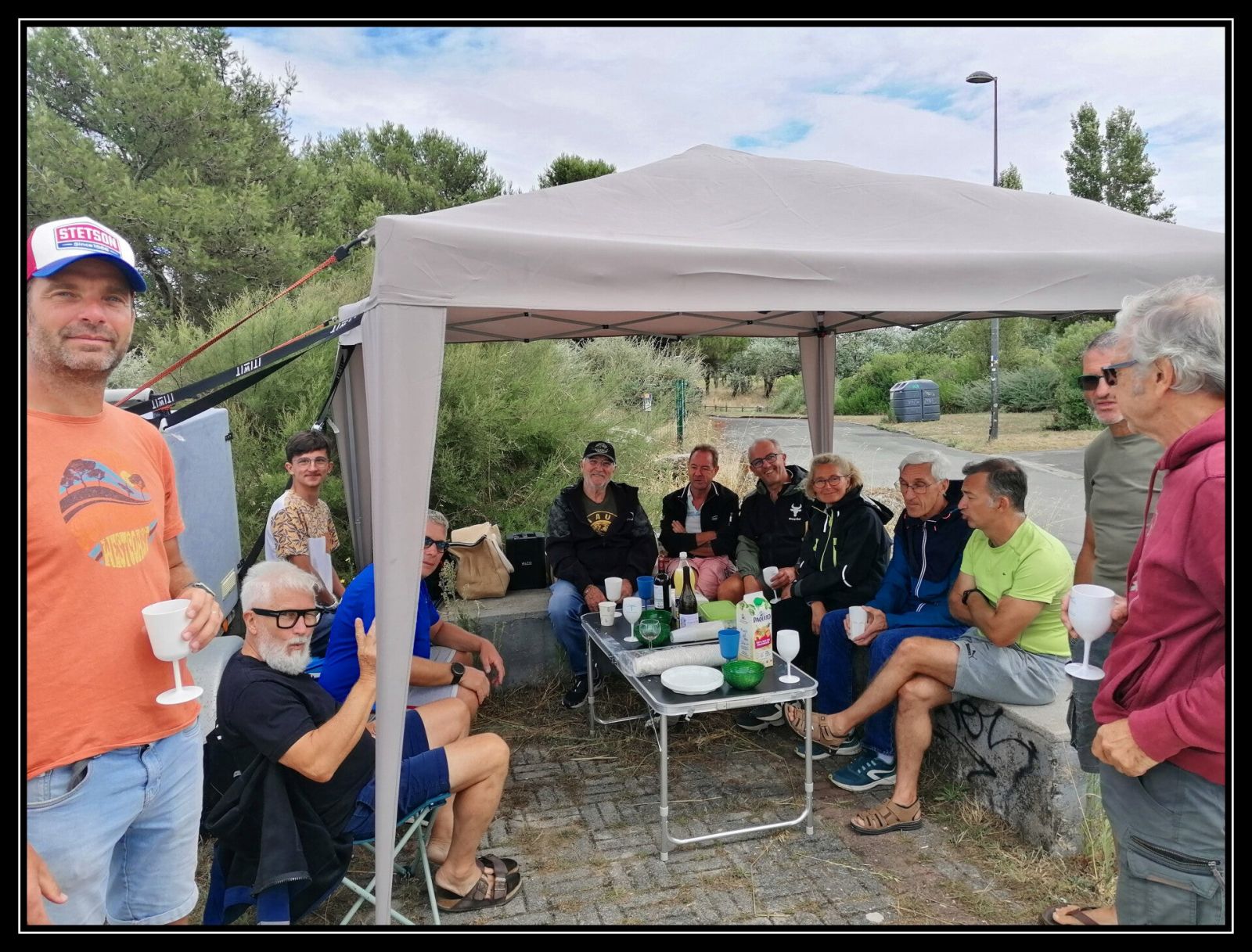 Moment convivial entre adhérents du club